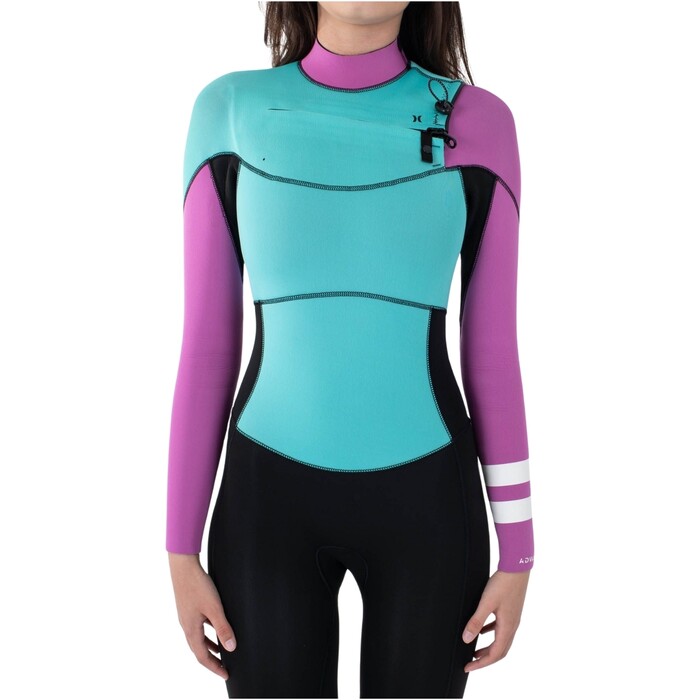 2024 Hurley Womens Advant 4/3mm Chest Zip Wetsuit WFS0013403 - Pistachio